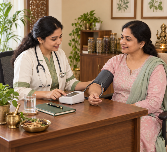 Blood Pressure Consultation at Shree Sanjeevani Ayurveda