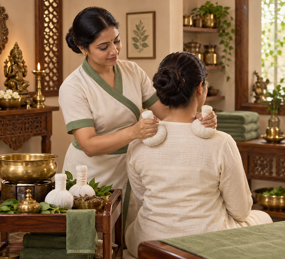Pottali at Shree Sanjeevani Ayurveda